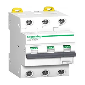 Дифавтомат Schneider Electric Acti9 3P 25А ( C ) 10 кА, 30 мА ( A ), A9D17325 (ШНАЙДЕР) Дифавтомат Schneider Electric Acti9 3P 25А ( C ) 10 кА, 30 мА ( A ), A9D17325 (ШНАЙДЕР)