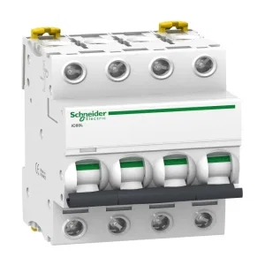 Автоматический выключатель Schneider Electric Acti9 4P 10А (B) 25кА (ШНАЙДЕР) Автоматический выключатель Schneider Electric Acti9 4P 10А (B) 25кА (ШНАЙДЕР)
