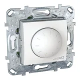 Schneider Electric MGU5.513.18 UNICA светорегулятор (диммер) поворотно-нажимной, 400 Вт, белый