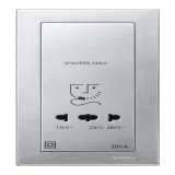 Schneider Electric Центральная плата розетки для электробритвы MTN213560 (алюминий) Merten