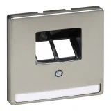 Schneider Electric MERTEN SYSTEM DESIGN накладка на розетку информационную MTN292646 (сталь, UAE/RJ45)