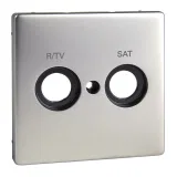 Schneider Electric MERTEN SYSTEM DESIGN MTN299646 накладка на розетку телевизионную, стальная (алюминий)