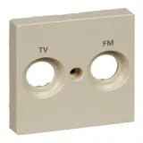 Schneider Electric MERTEN SYSTEM M накладка на телевизионную розетку TV/FM, бежевый блестящий MTN299944