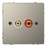 Schneider Electric MTN4350-6050 аудиорозетка Merten D-Life, серый