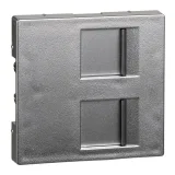 Schneider Electric MERTEN SYSTEM M MTN4562-0460 (накладка для розетки информационной, алюминий)