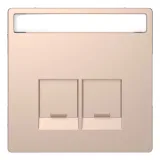 Schneider Electric MERTEN D-LIFE MTN4574-6051 — накладка на информационную розетку, шампань