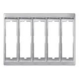 Schneider Electric MTN481560 Рамка Merten Artec на 5 постов, вертикальная/горизонтальная, алюминиевая