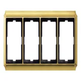 Schneider Electric Merten Antique MTN483421, рамка 4 поста, блестящая латунь