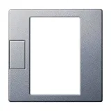 Schneider Electric MERTEN SYSTEM M: накладка на термостат, алюминий MTN5775-0460