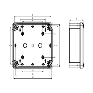 Корпус Schneider Electric THALASSA, 74x74x54мм, IP66, пластик (ШНАЙДЕР) Корпус Schneider Electric THALASSA, 74x74x54мм, IP66, пластик (ШНАЙДЕР)