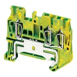 Пружинная клемма для заземления Schneider Electric TERMINAL 2,5 мм², желто-зеленый, NSYTRR23PE