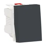 Schneider Electric UNICA MODULAR NU310654 выключатель одноклавишный кнопочный, 1 модуль, антрацит