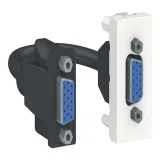 Schneider Electric UNICA MODULAR розетка передачи данных VGA, белый NU343218