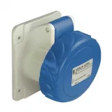 Schneider Electric PratiKa PKF32G723 розетка панельная прямая 32 А, 2P+E, IP67, 220 В