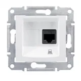 Schneider Electric SDN4500121 розетка компьютерная 1xRJ45 Cat.5, белый