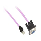 CANOPEN CABLE, 1M, SUB-D 9 FEMALE/RJ45