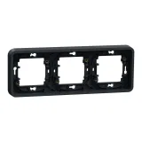 Schneider Electric MUR34109 Рамка 3-постовая, горизонтальная, антрацит, IP55