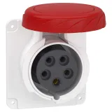 Schneider Electric PKY32F735 — угловая панельная розетка PratiKa 32 А, 3P+N+PE, IP67