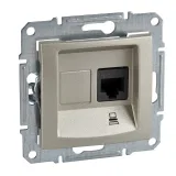 Schneider Electric SDN4300168 Розетка компьютерная, титан